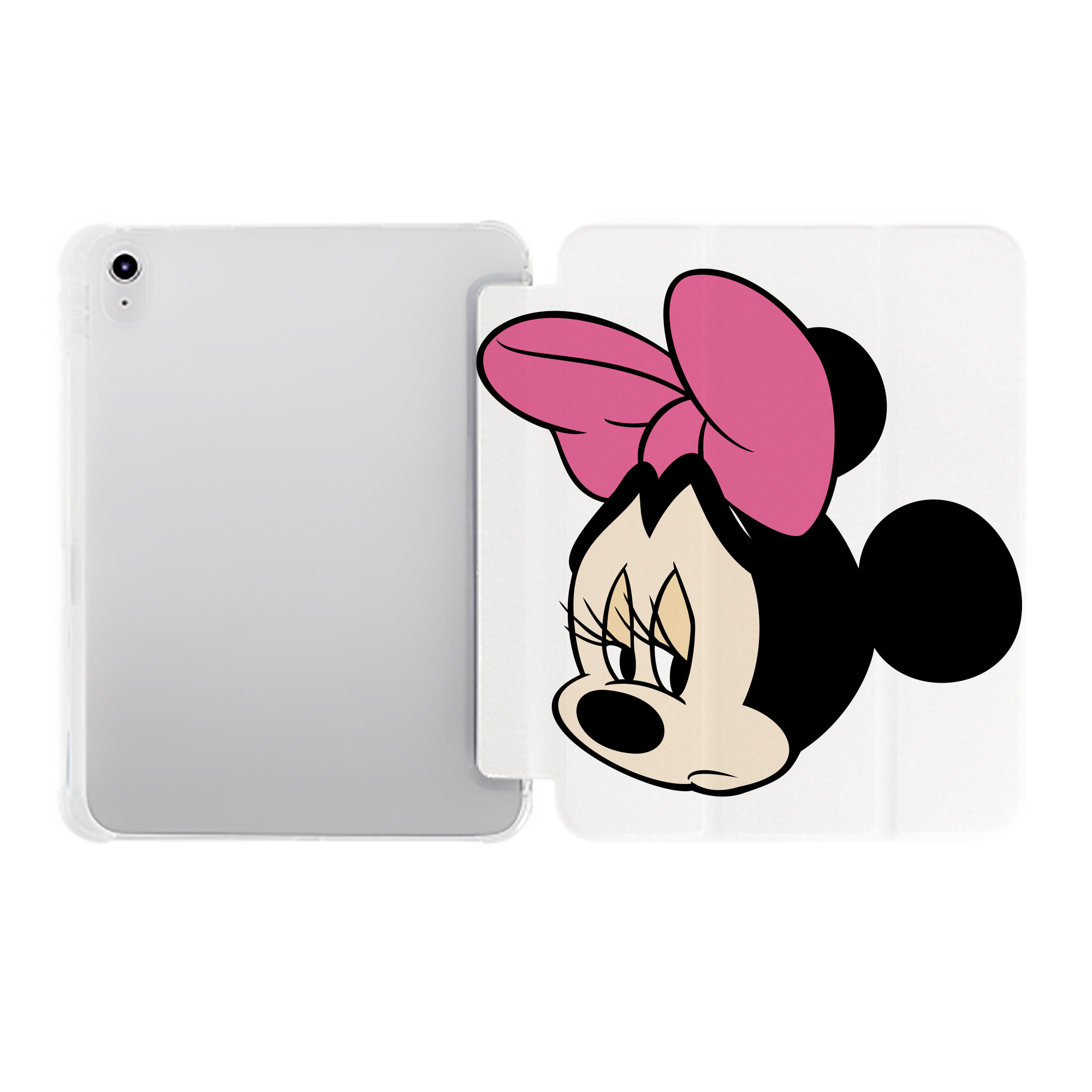 （画像用） ミッキーマウス Mickey Mouse IPad ケース ペン収納付き 三つ折りスタンド PUレザー×シリコン 対応機種9.5/10.5/10.9インチ